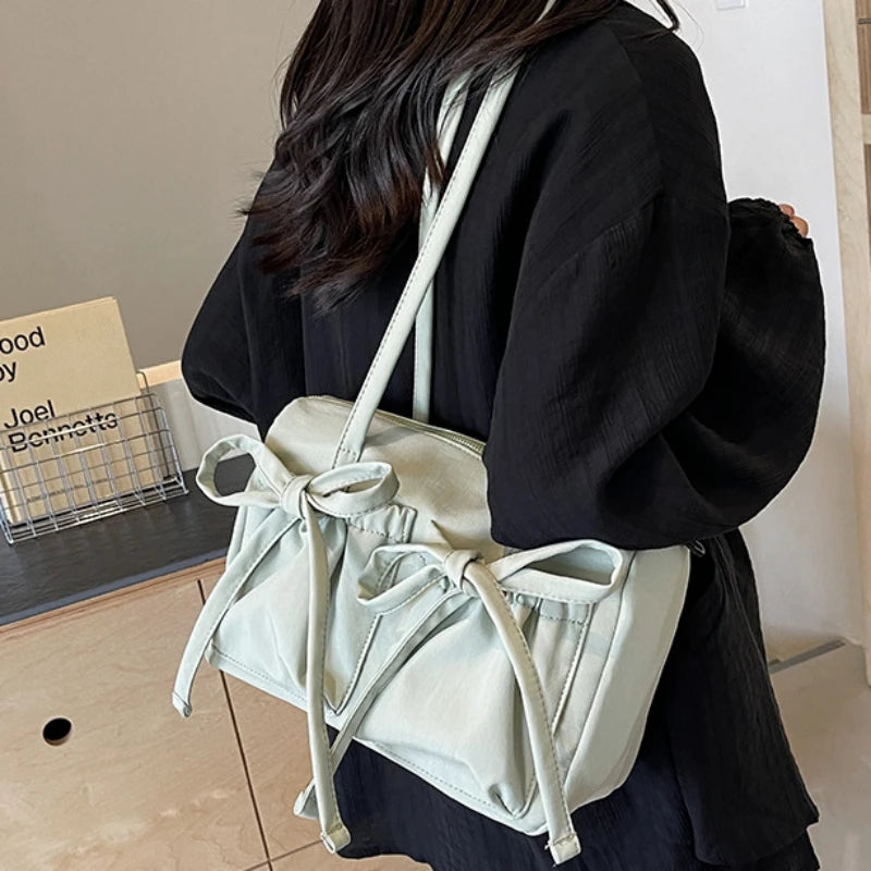 Fina Moda Knit Nylon Shoulder Bag