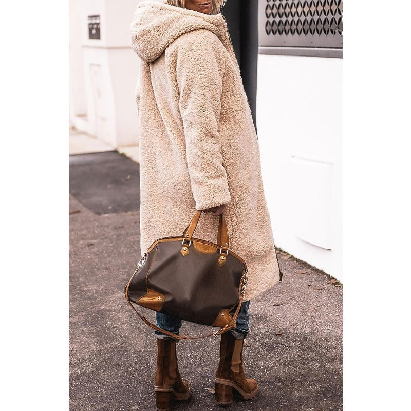 Resist the Coldest Days with Dorine's Luxurious Long Coat!