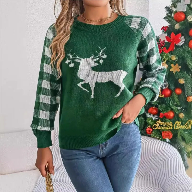 WinterJoy | Weihnachtspullover mit Strickmuster | Warm und Gemütlich für die Festtage