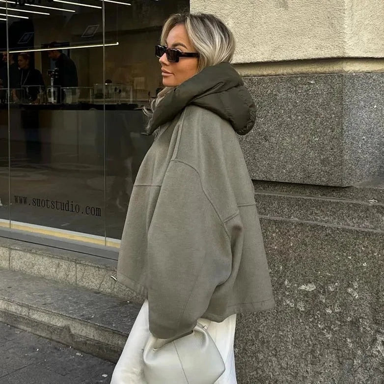 Casual Loose | Giacca con Cappuccio da Donna | Vestibilità Comoda e Rilassata