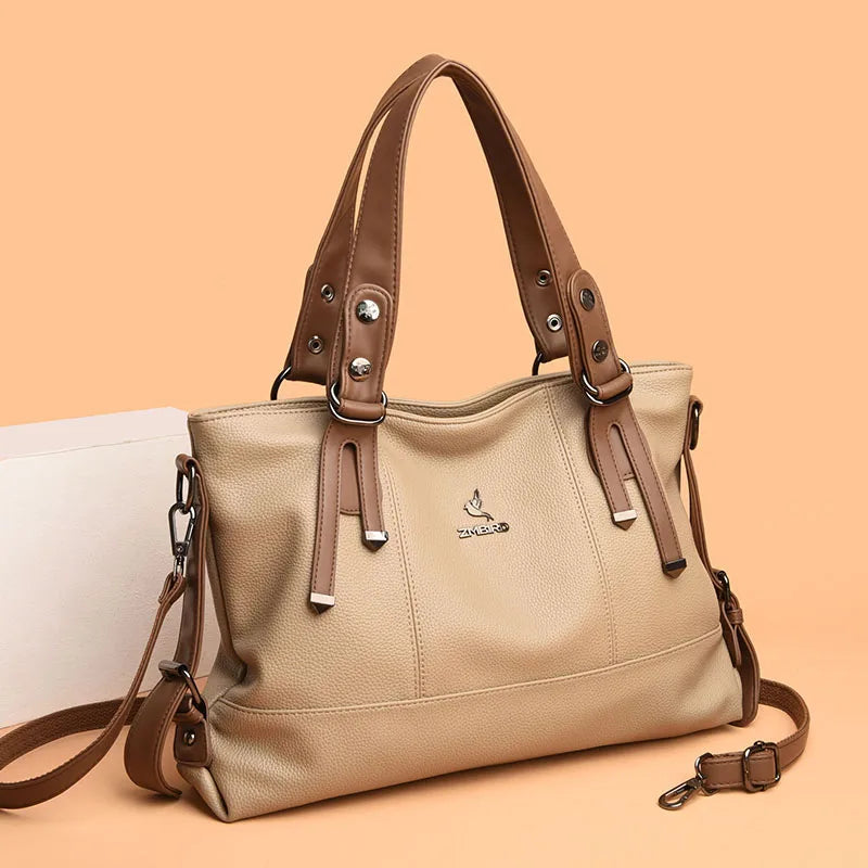 Luxus Leder Schultertasche von ChicElegance