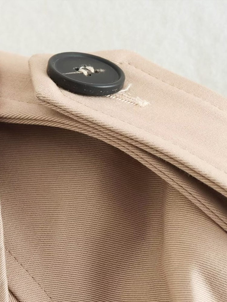 Trench corto beige