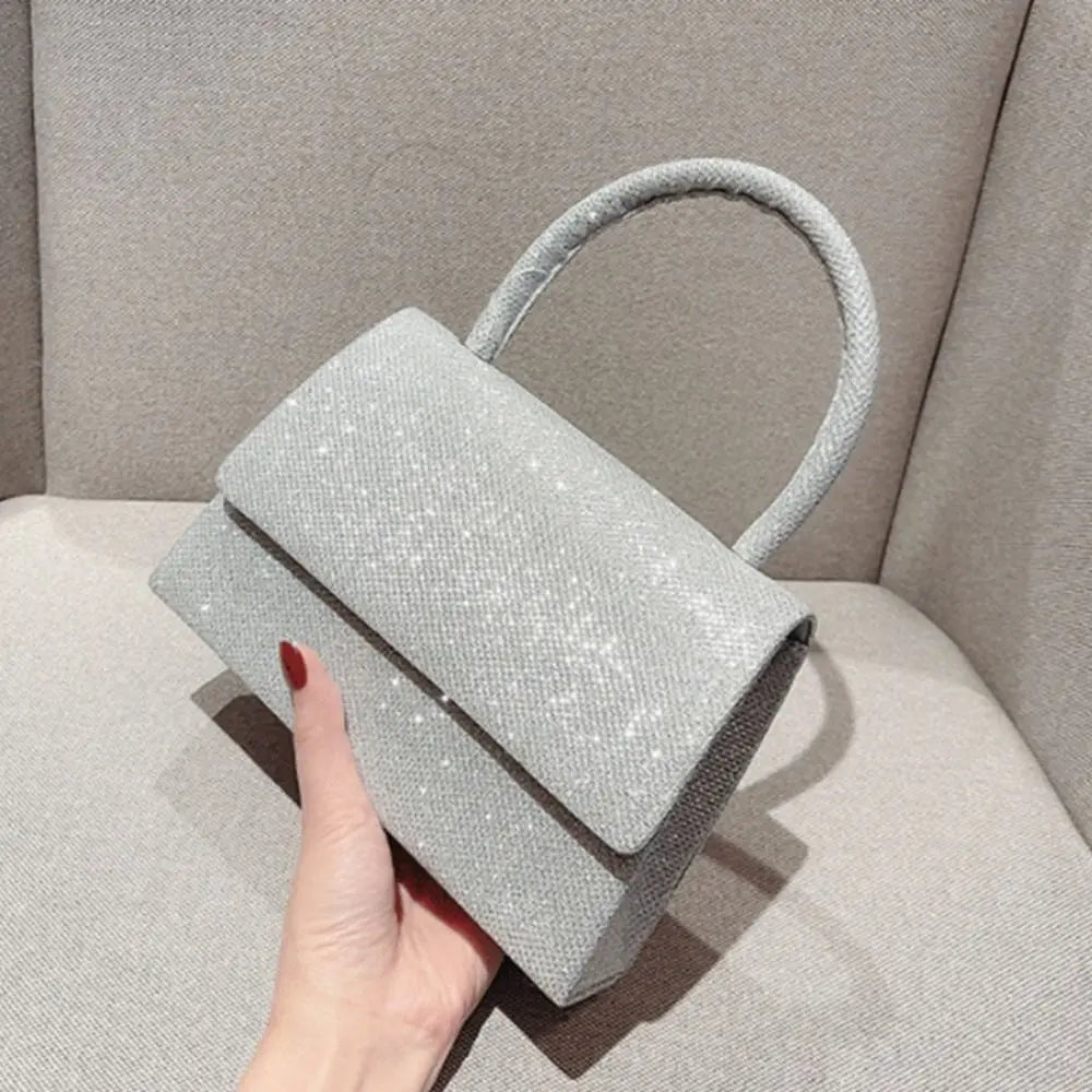 LuxeGloed Silber Helle Clutch
