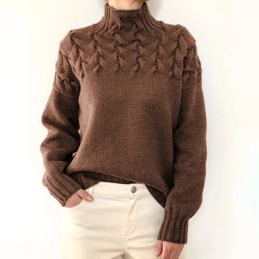 Weicher Luxus gestrickter Pullover
