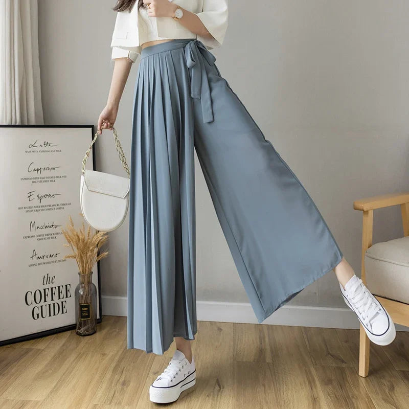 HorizonElegance Summer Chiffon Pants