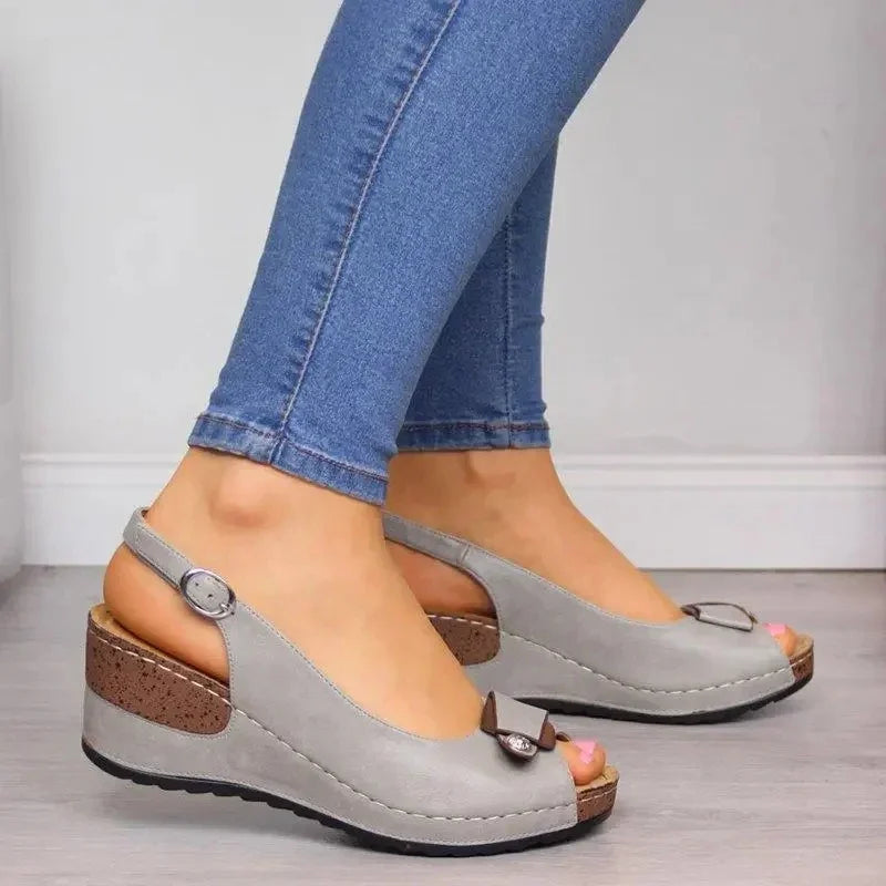 Luxe Keilabsatz Sommer Sandalen