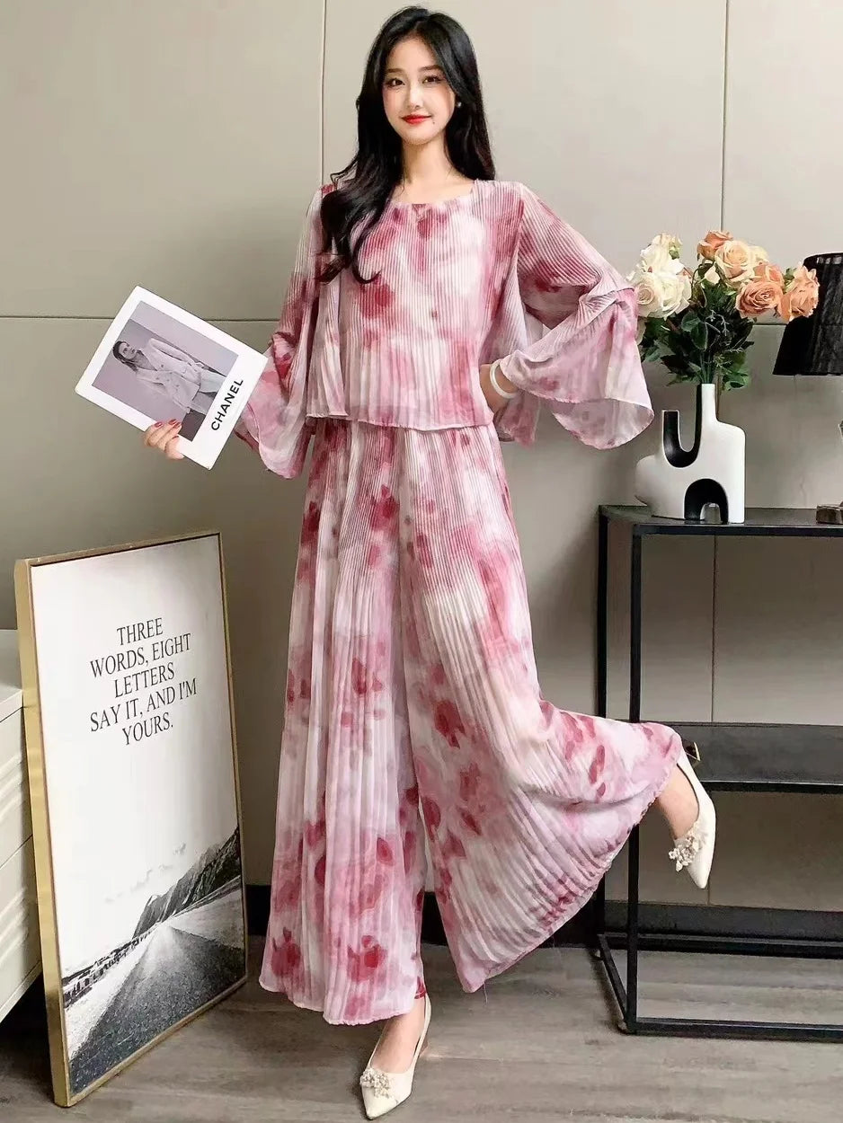 Celinara Kleurvolle Lente Zomer Tie Dye Set