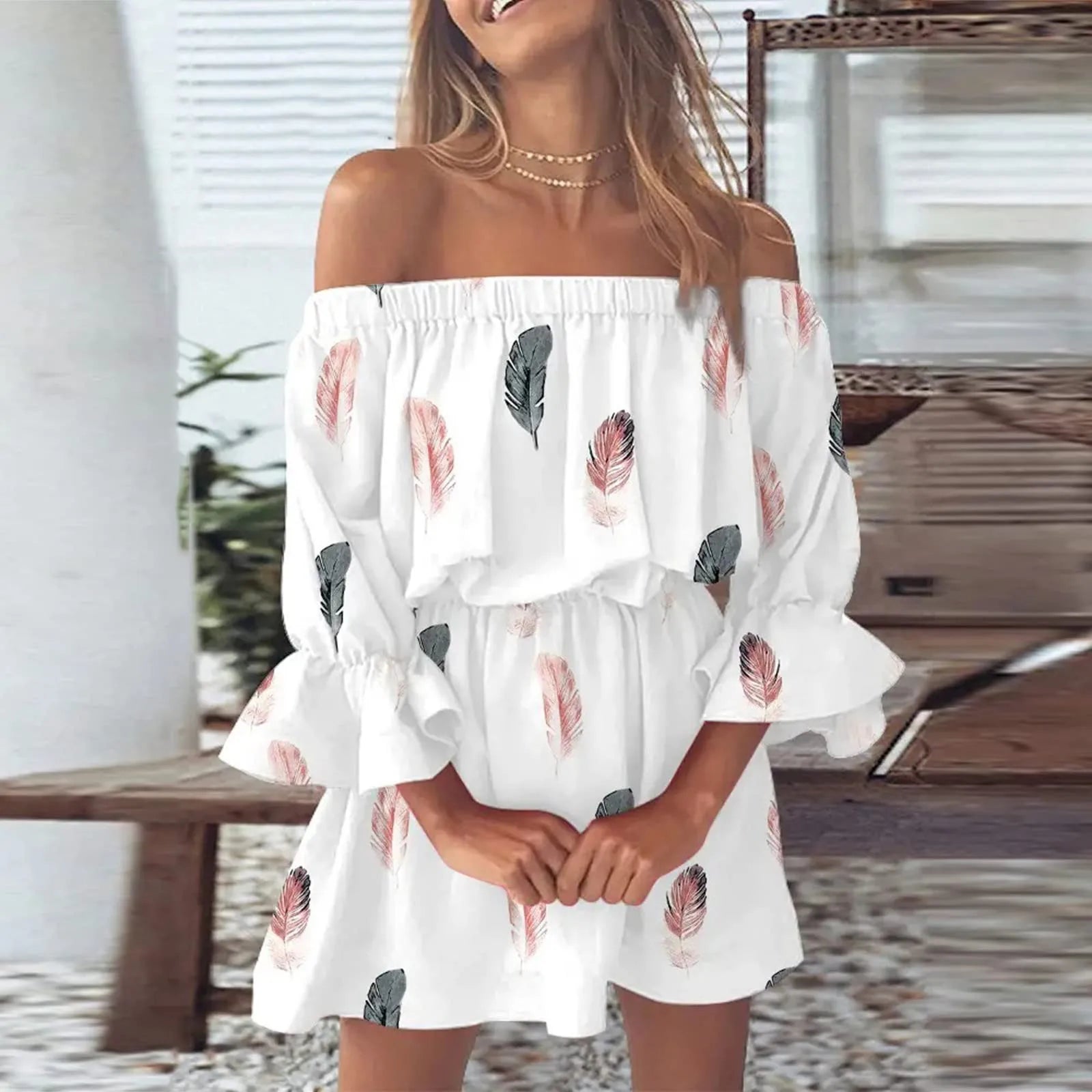 LuxeZomer Boho Abito Estivo