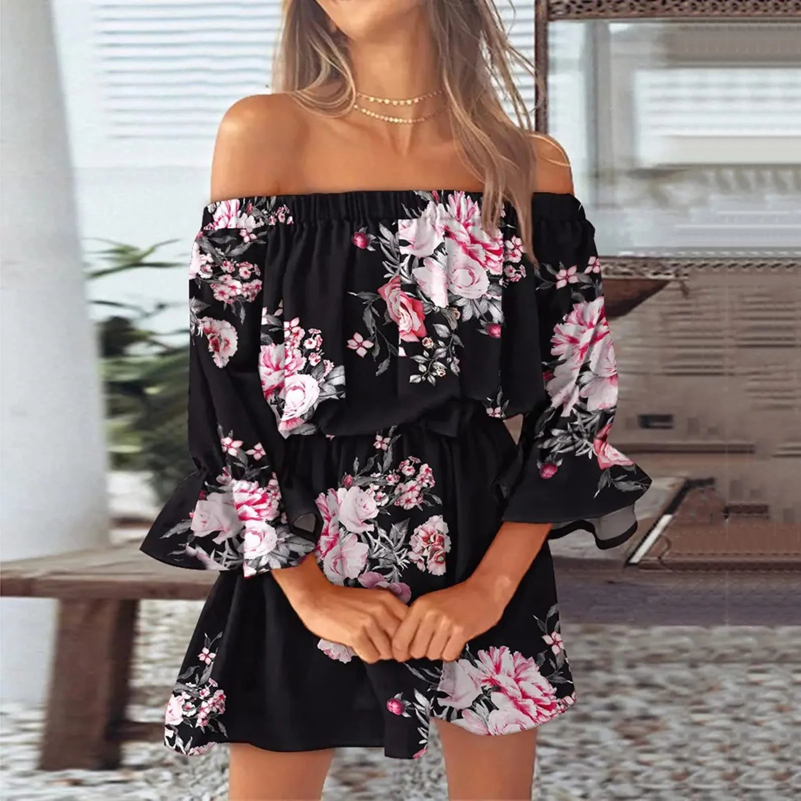 LuxeZomer Boho Abito Estivo