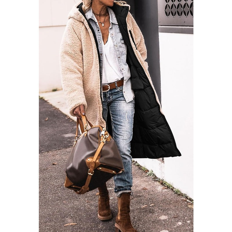 Resist the Coldest Days with Dorine's Luxurious Long Coat!