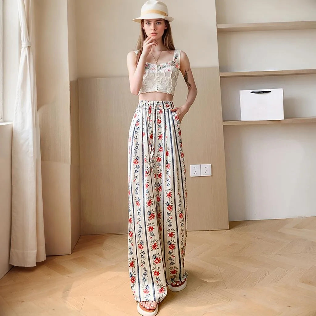 Viva Moda Free Style Flower Pants