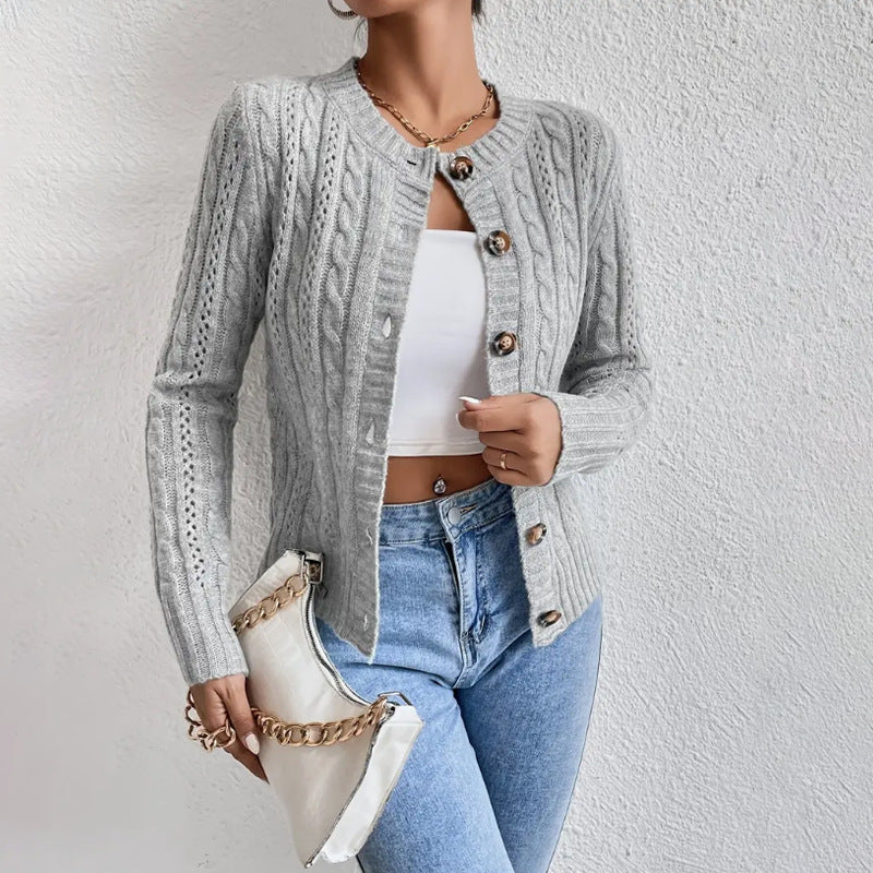 Sabrina | Lang vest met knoppen en lange mouwen