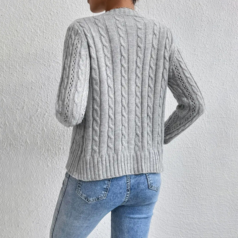 Sabrina | Lang vest met knoppen en lange mouwen
