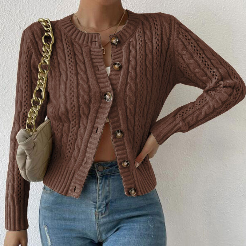 Sabrina | Lang vest met knoppen en lange mouwen