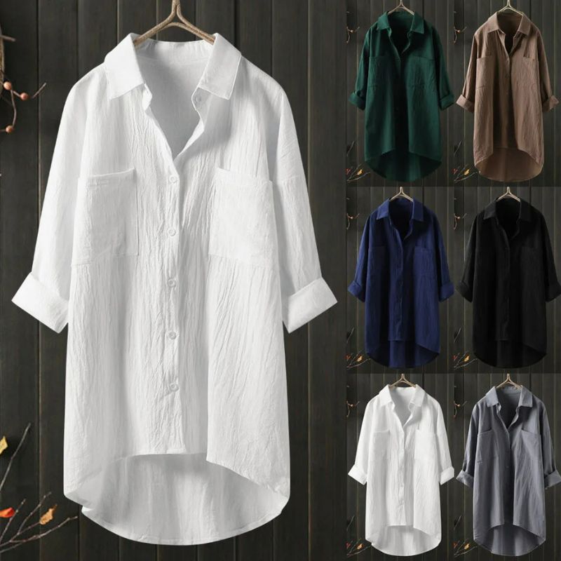 Sabrina | Luxe oversized blouse met lange mouwen