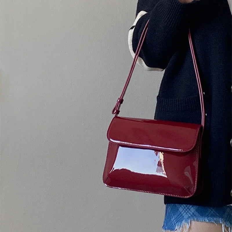 Elegante Chic Borsa a Spalla Rood