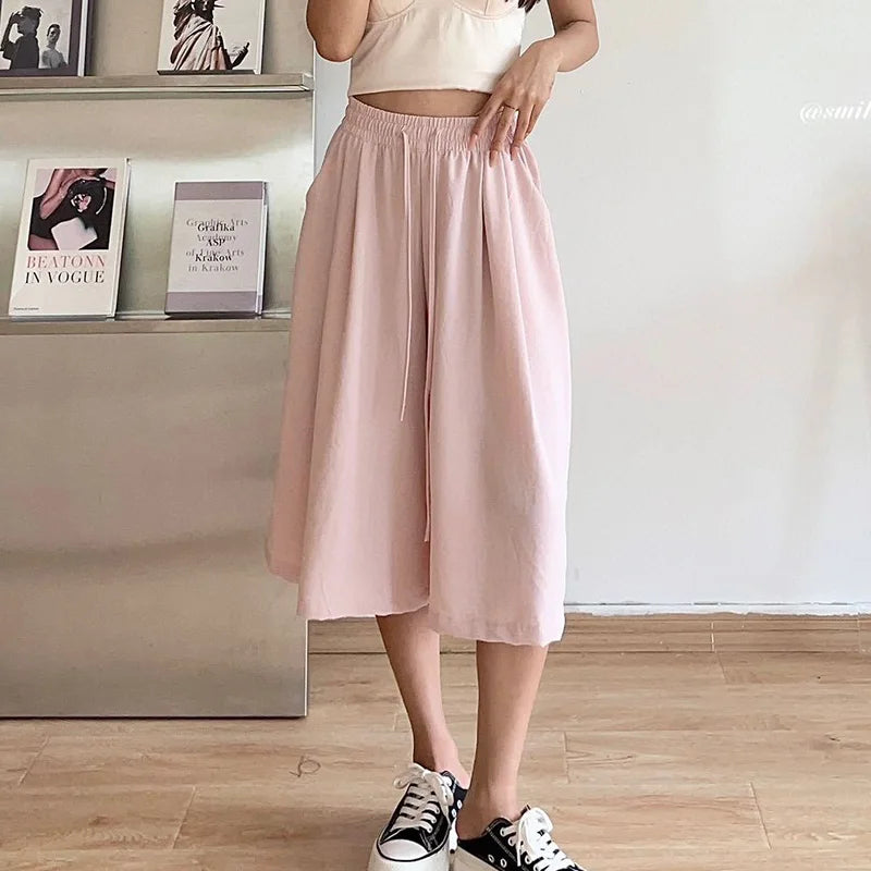 Summer Wide-Leg Pants by LuxeMod