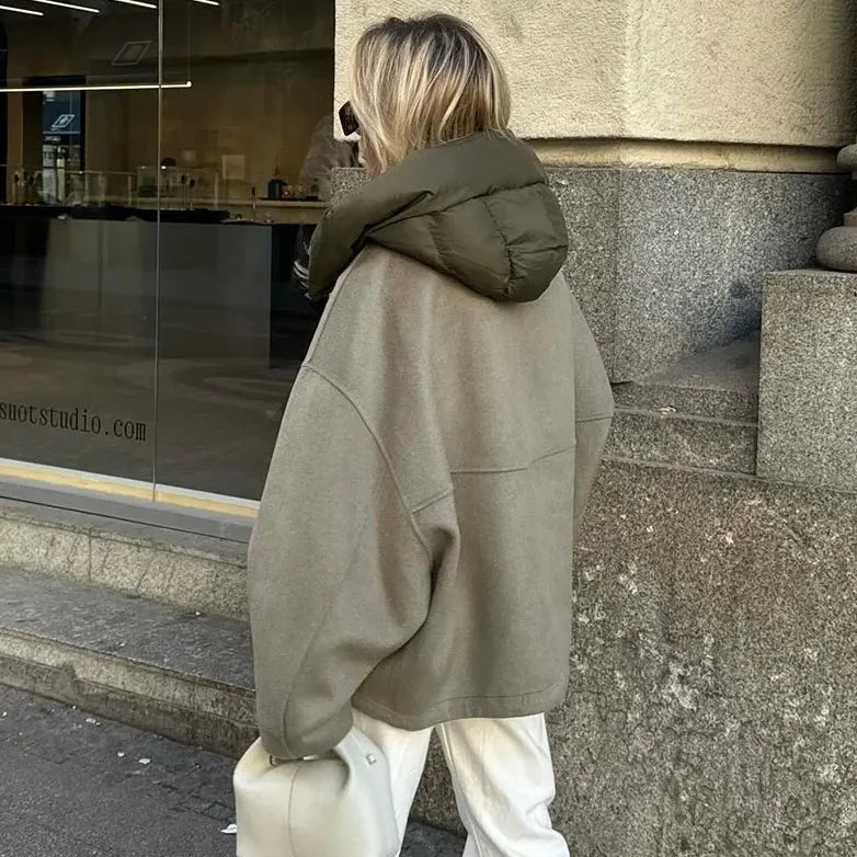 Casual Loose | Giacca con Cappuccio da Donna | Vestibilità Comoda e Rilassata