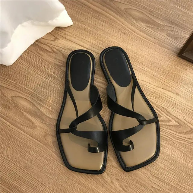 Zomerse Dames Sandalen met Clip Teen