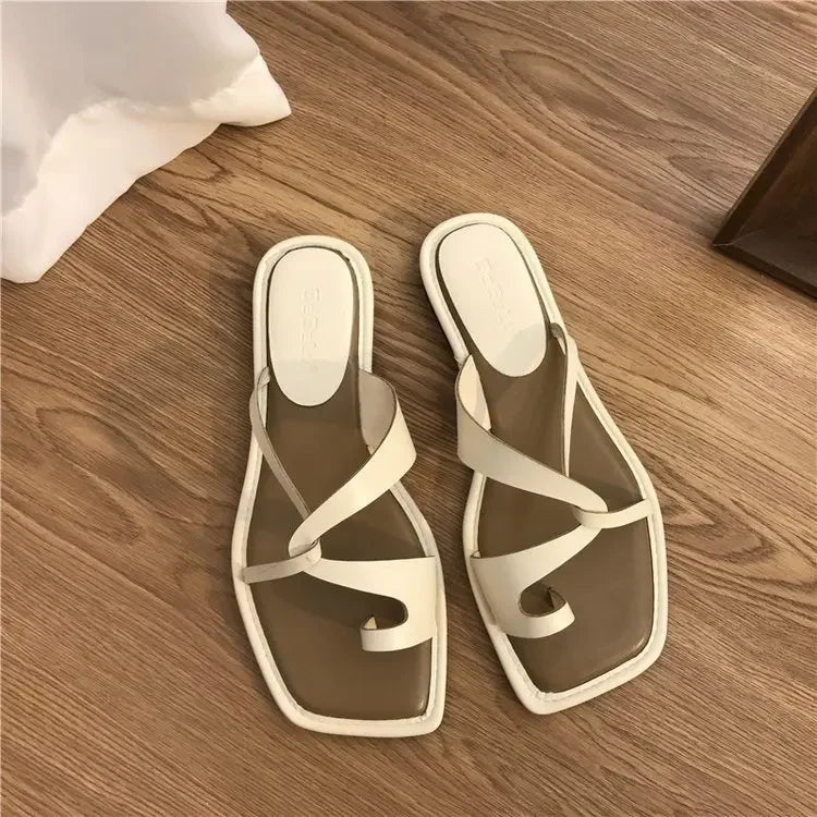 Summer Women's Sandals with Toe Clip