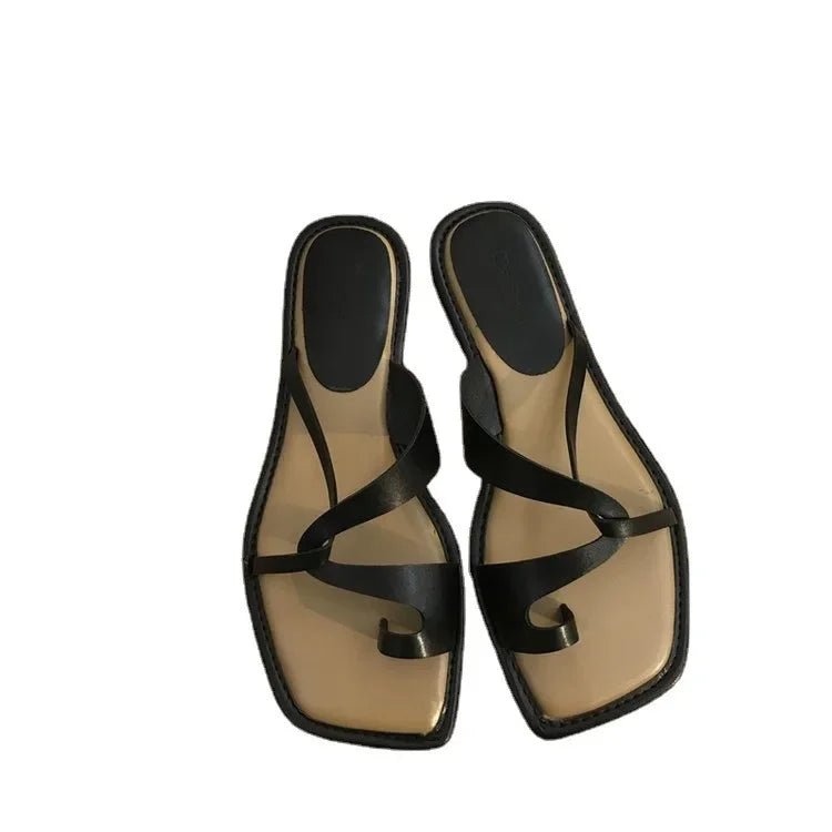 Summer Women's Sandals with Toe Clip