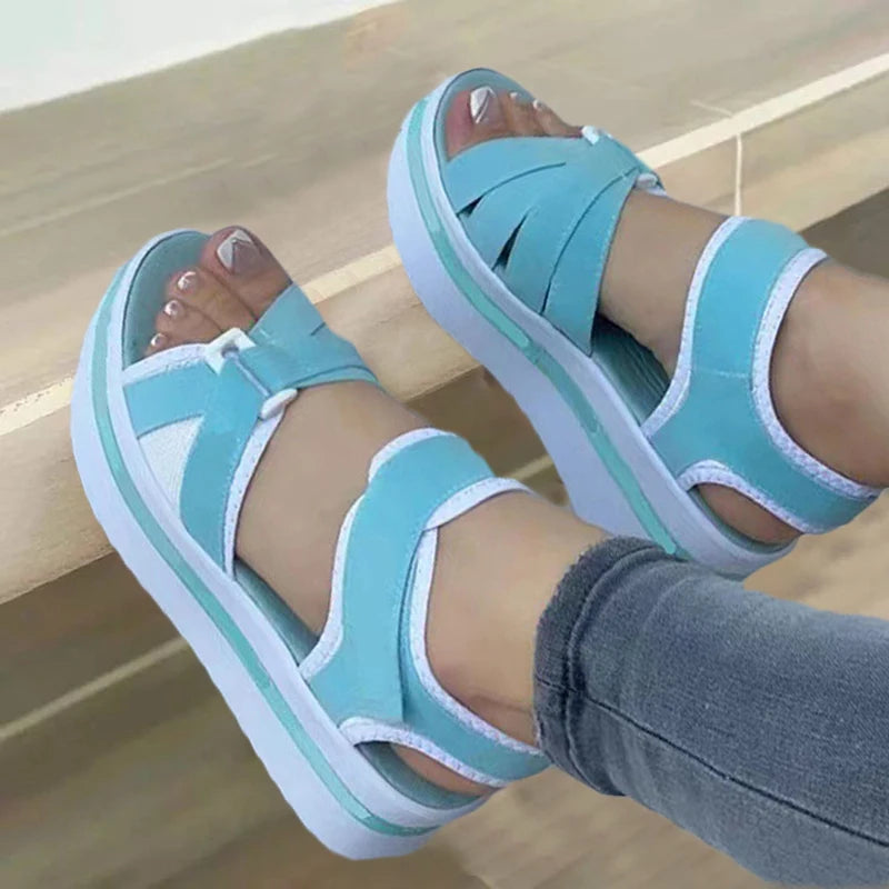 SunShine Elegance Summer Wedge Sandals