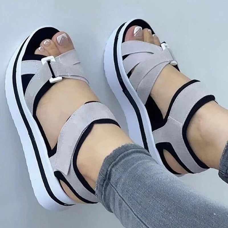 SunShine Elegance Summer Wedge Sandals