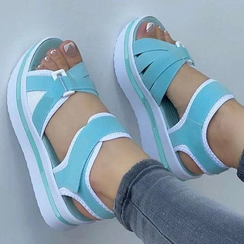SunShine Elegance Summer Wedge Sandals