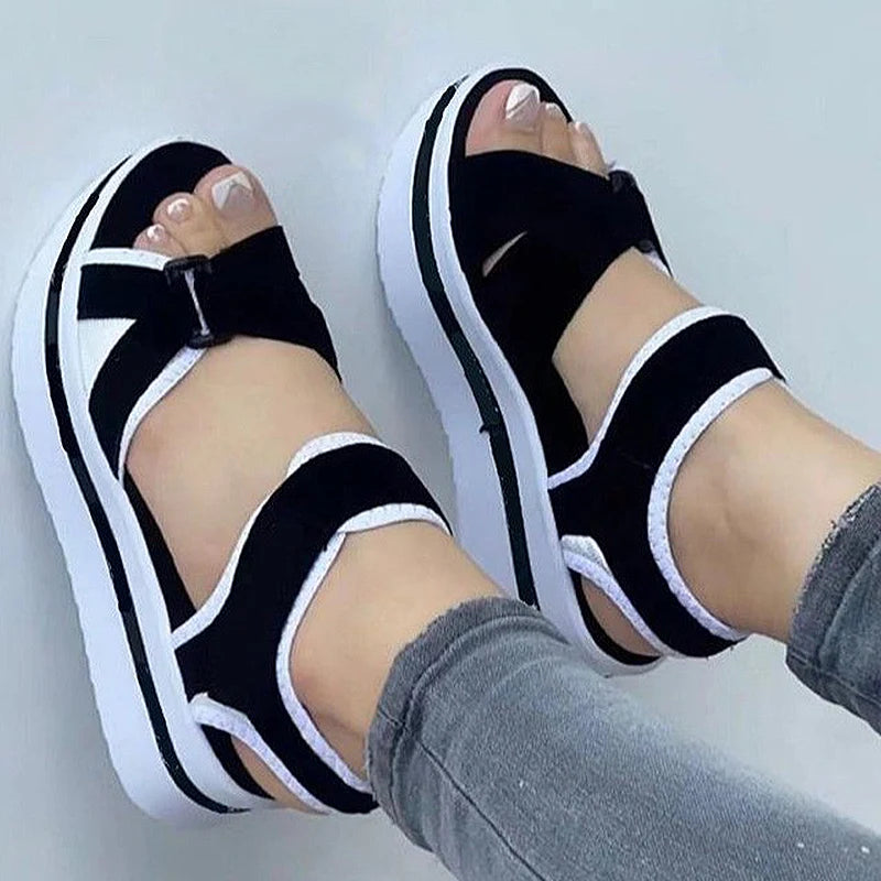 SunShine Elegance Summer Wedge Sandals