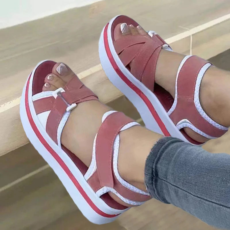 SunShine Elegance Summer Wedge Sandals