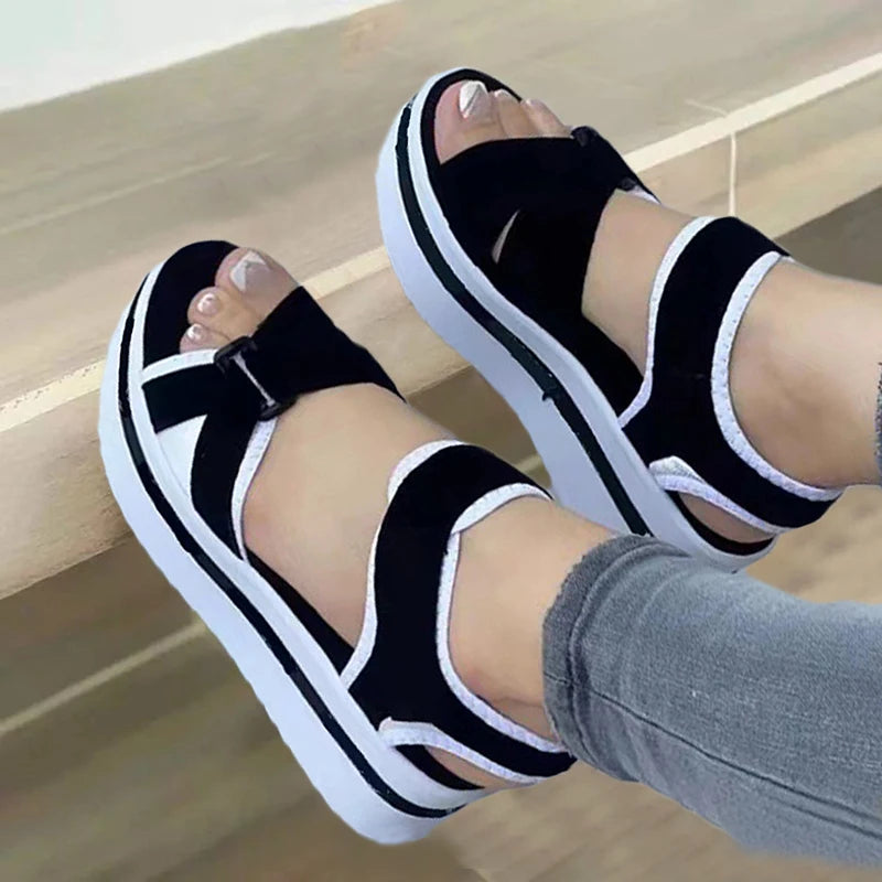SunShine Elegance Summer Wedge Sandals