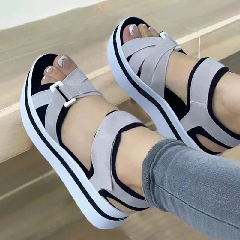 SunShine Elegance Summer Wedge Sandals