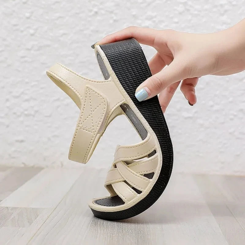 Sandali Casual Platform Celeste Per Donna