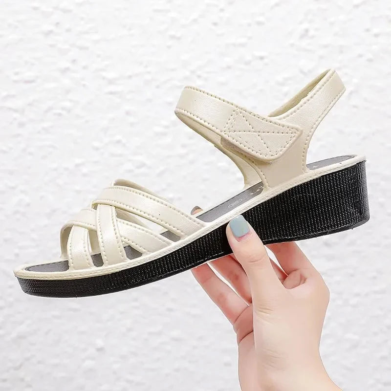Sandali Casual Platform Celeste Per Donna