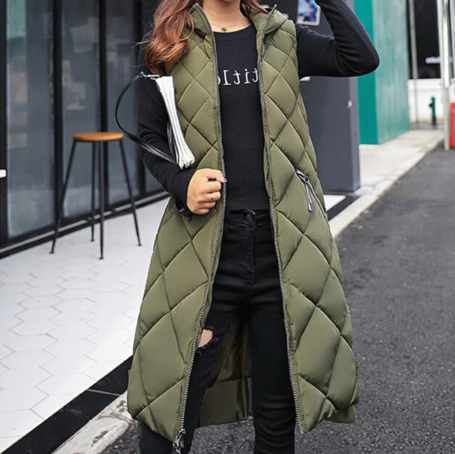 Sara | Stijlvol en warm Long Hooded Vest