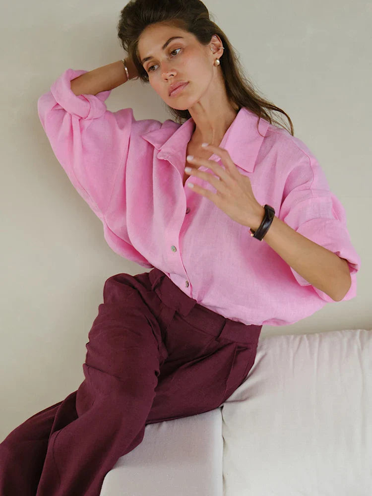 Liora | Elegante Übergroße Bluse