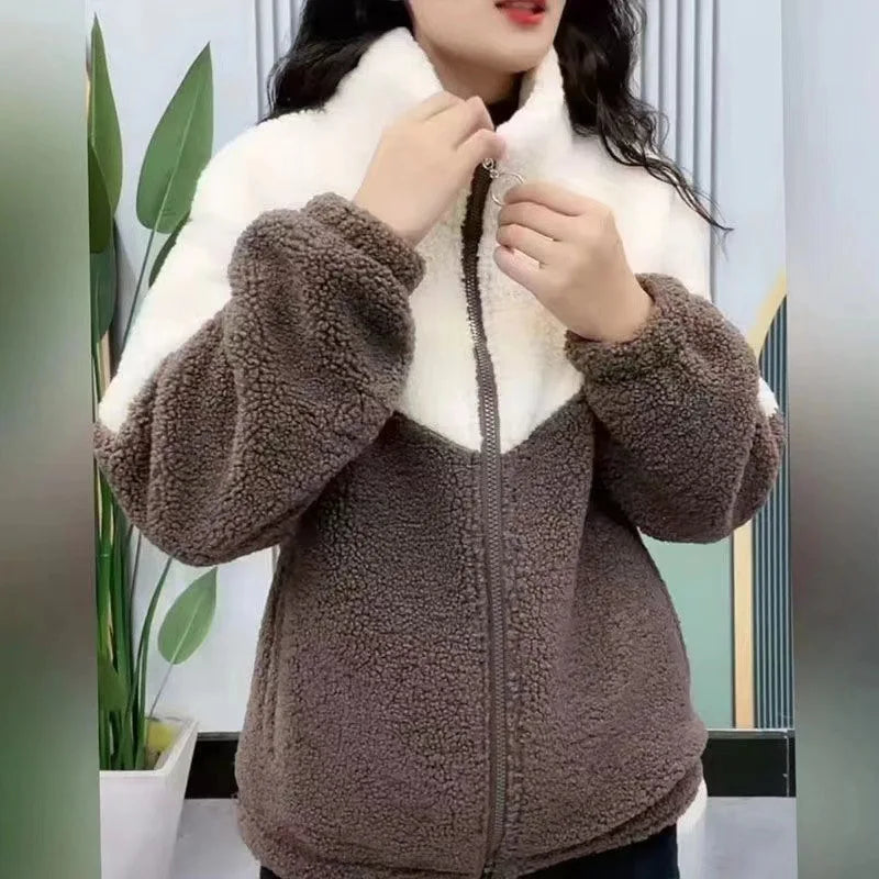 CozyTrend Giacca a Maniche Lunghe Spesse per Donne