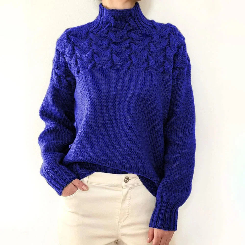 Weicher Luxus gestrickter Pullover
