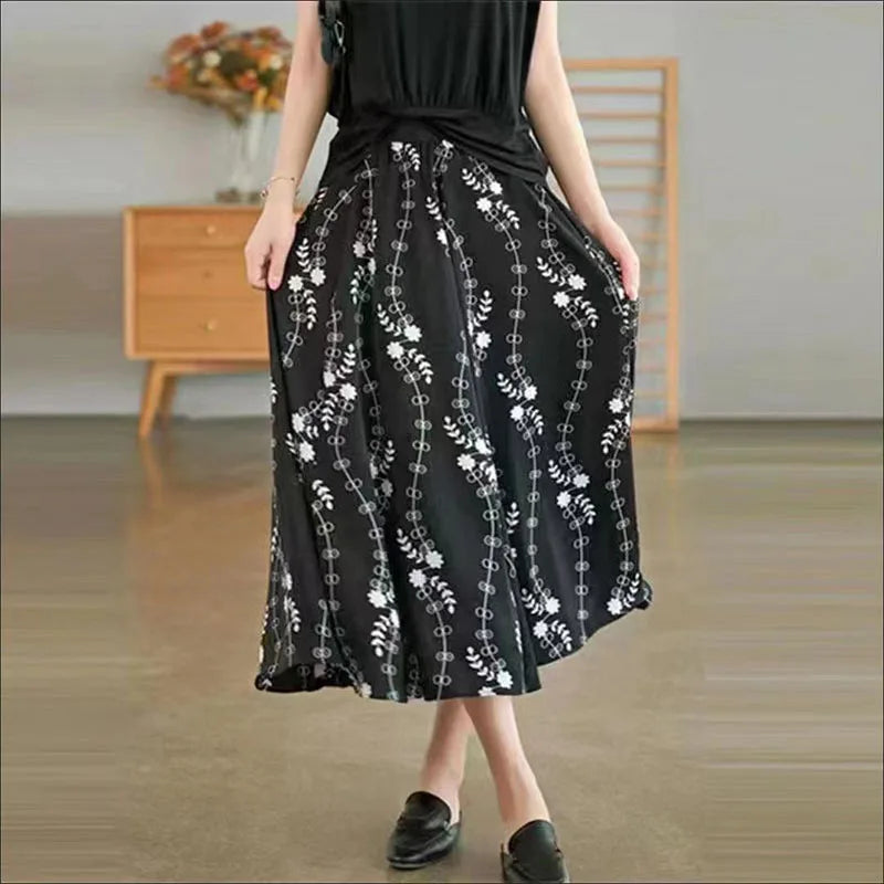 Silver Aura Summer Skirt