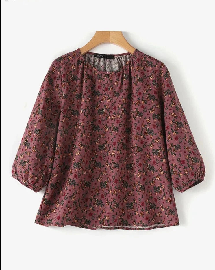 BohoChic Floral Print Tunic Top
