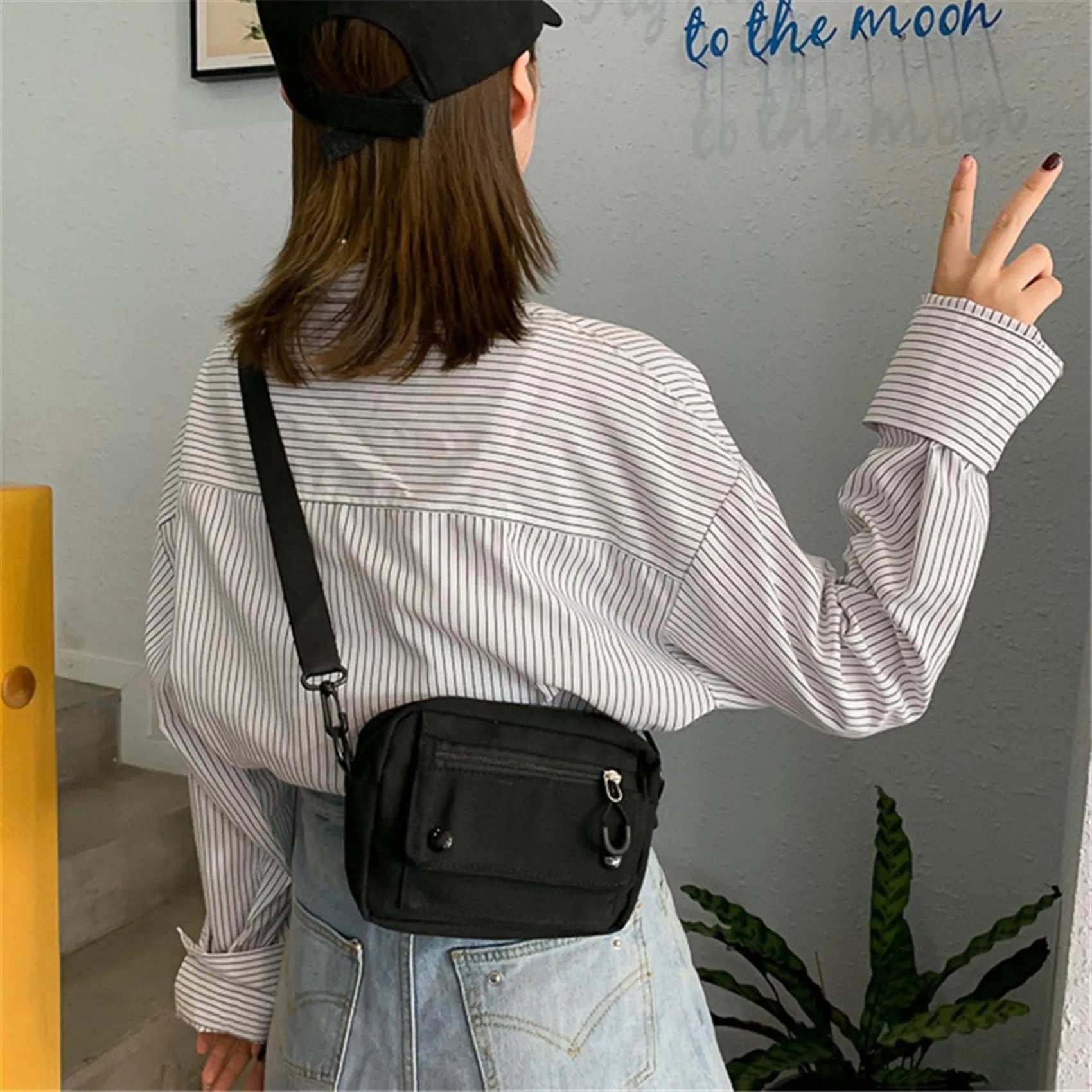 Borsa a tracolla Vivella Canvas per donne