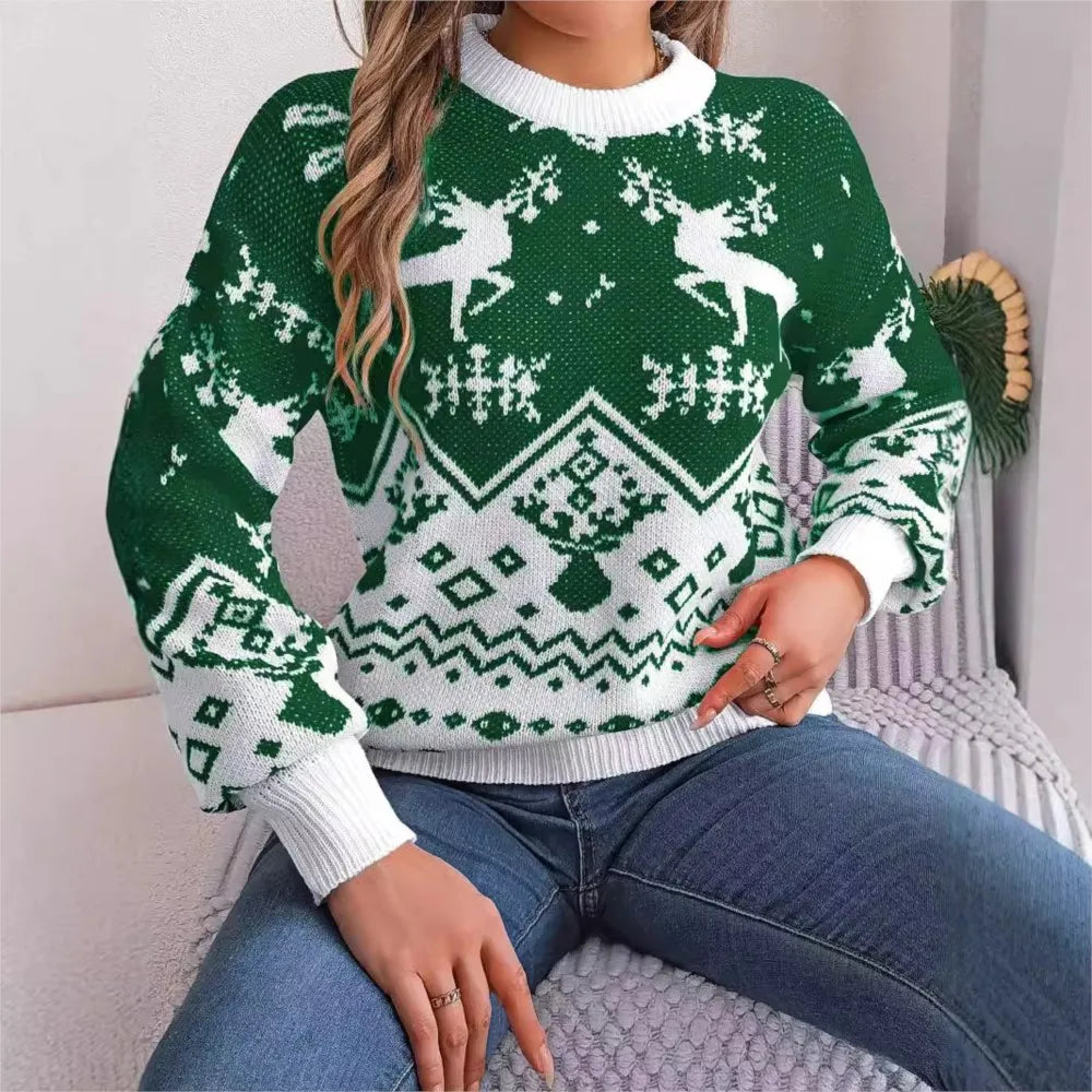 Kerst gebreide trui voor dames van WinterCharm