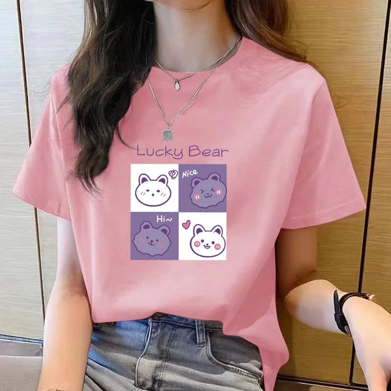 TrendyCharm Cartoon-Print T-Shirts