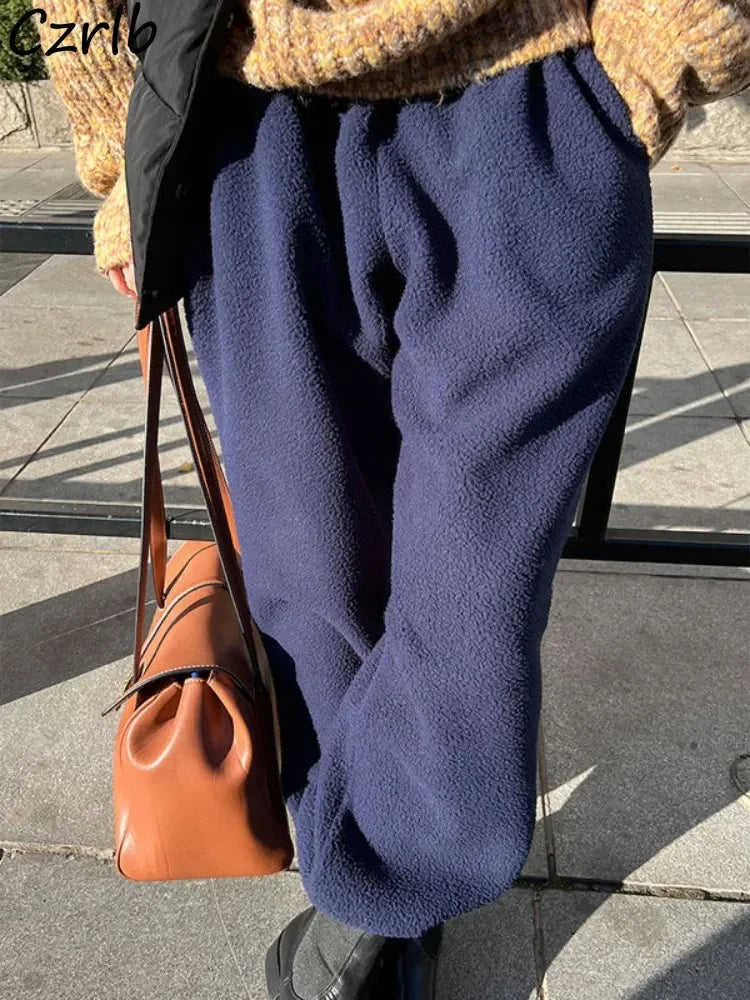 Münster | Dames Oversized Fleecebroek | Lichtgrijs