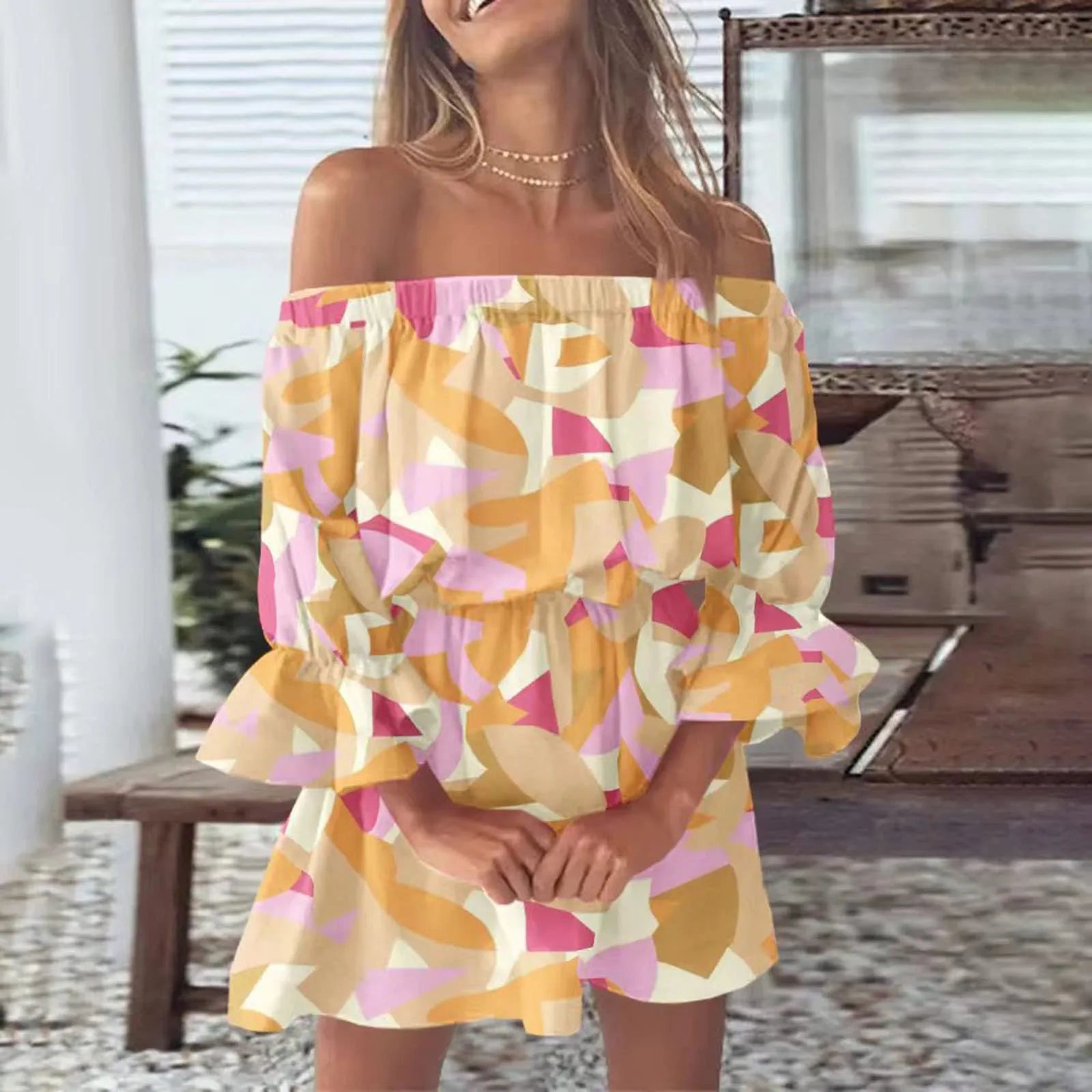 LuxeZomer Boho Abito Estivo