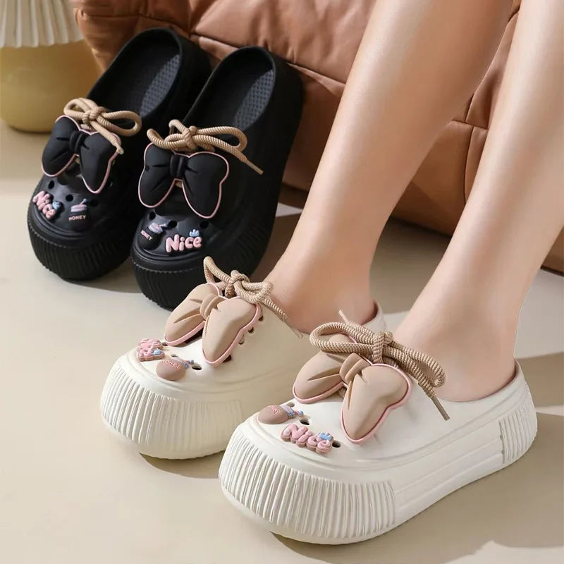 Summer Beauty Bow Slippers