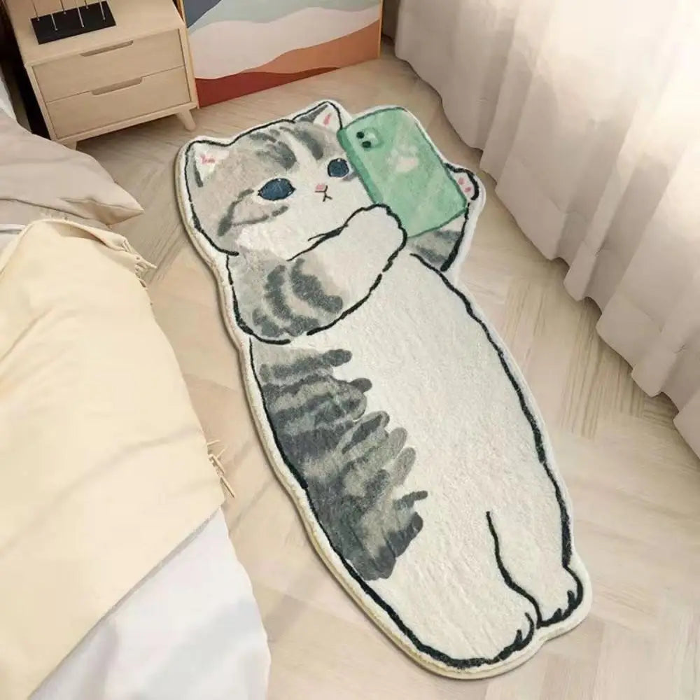 Schattig Kat Selfie Tapijt