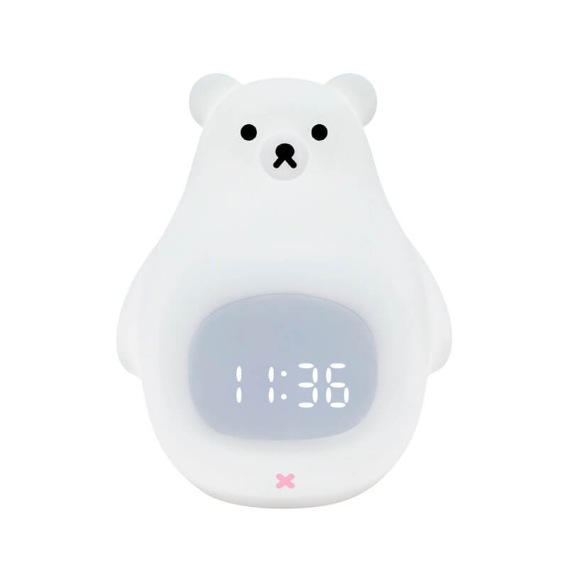 Sveglia per bambini Orso Polare carina con luce notturna