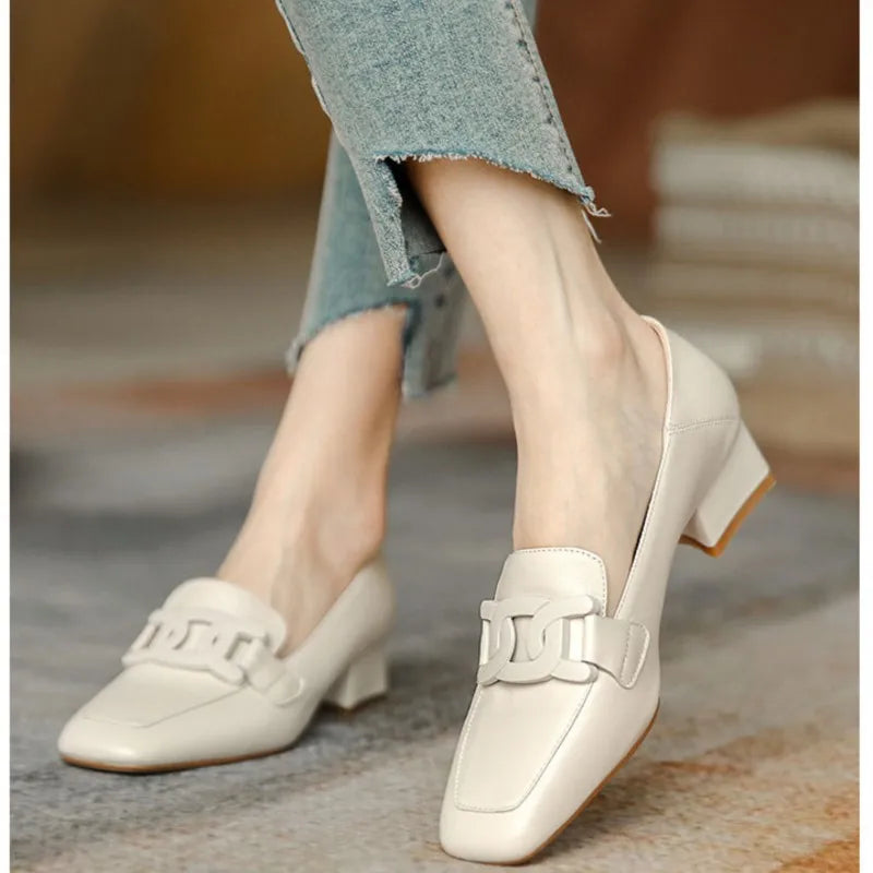 Fashionista Chic Low Heel Slip-Ons