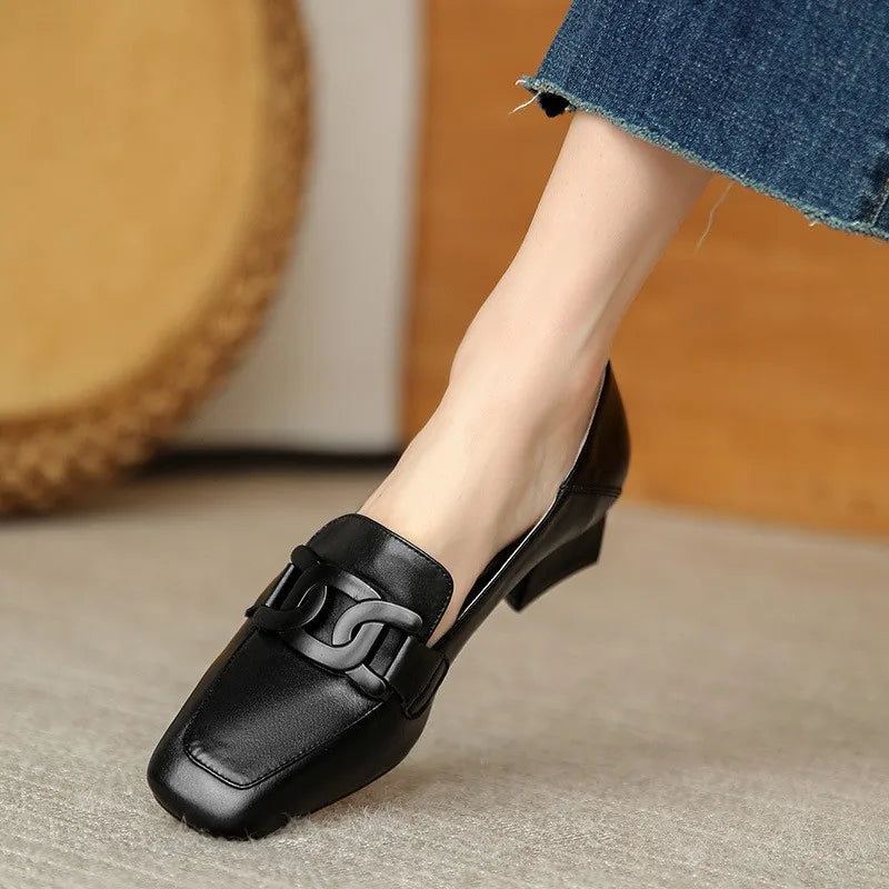 Fashionista Chic Low Heel Slip-Ons